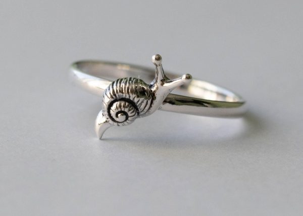 925 Sterling Silver Snail Ring