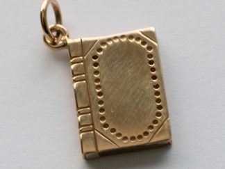 Bronze Book Charm