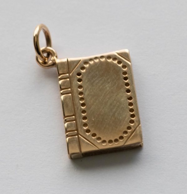 Bronze Book Charm