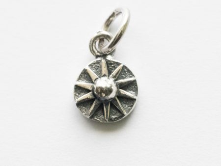 925 Sterling Silver Mini Sun Coin Charm