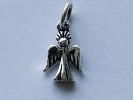 925 Sterling Silver Tiny Angel Charm