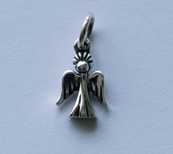925 Sterling Silver Tiny Angel Charm