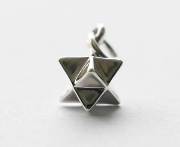 925 Sterling Silver Merkabah Charm