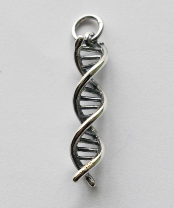 925 Sterling Silver DNA Charm