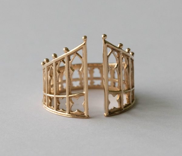 Bronze Gothic Gate Adjustable Ring