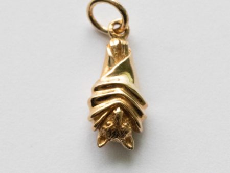 Bronze Small Hanging Bat Charm
