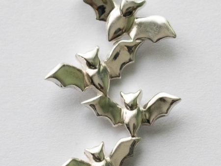 925 Sterling Silver Bat Cluster Charm