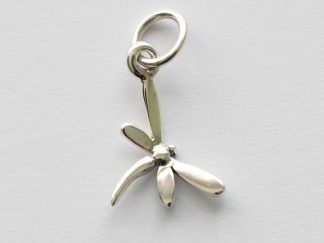 925 Sterling Silver Tiny Dragonfly Charm