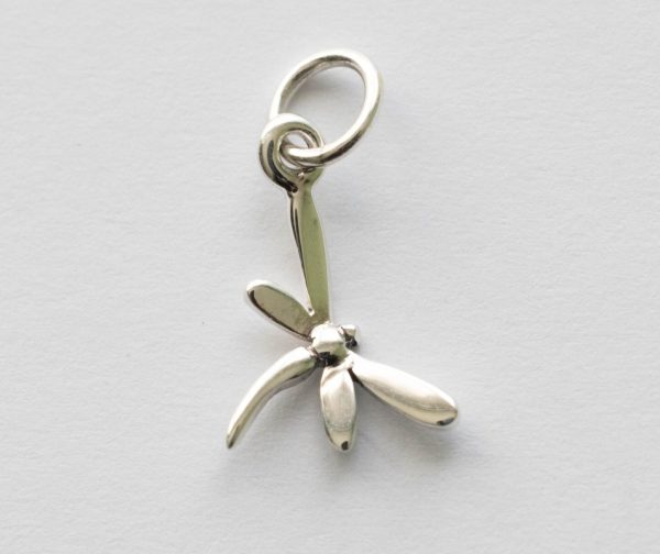 925 Sterling Silver Tiny Dragonfly Charm