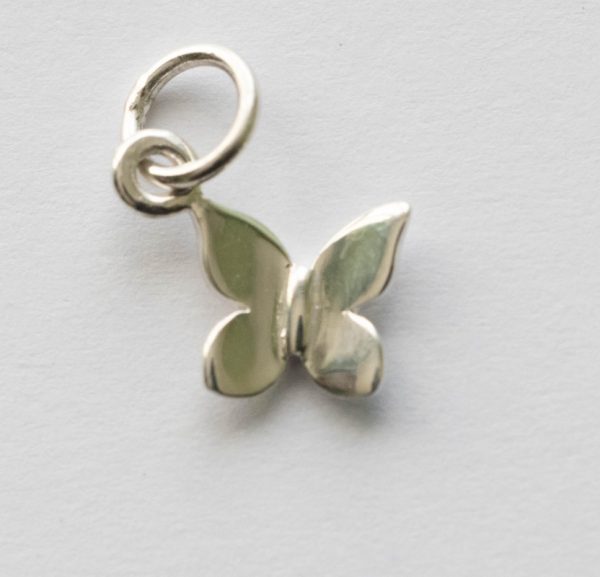 925 Sterling Silver Tiny Butterfly Charm
