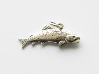 925 Sterling Silver Trout Fish Charm