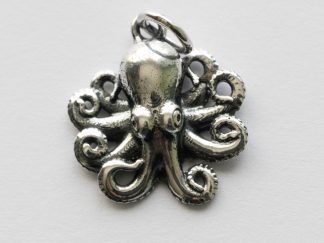 925 Sterling Silver Baby Octopus Charm