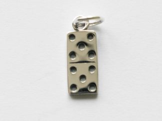 925 Sterling Silver Domino Charm