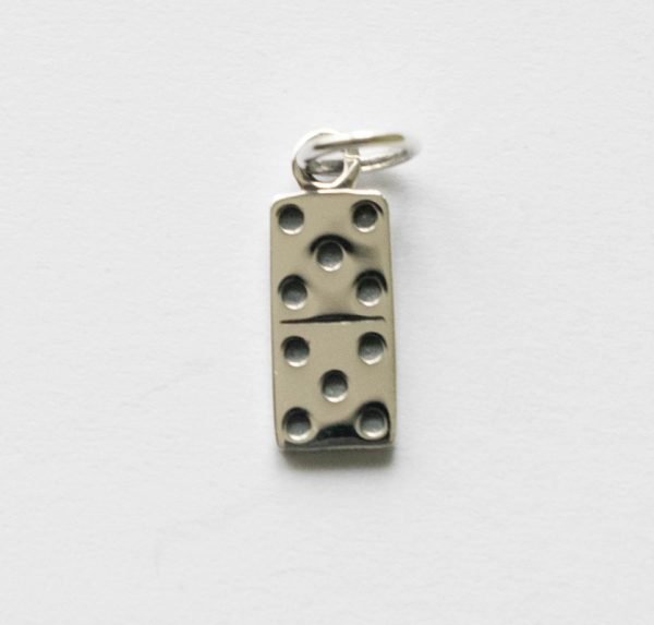 925 Sterling Silver Domino Charm