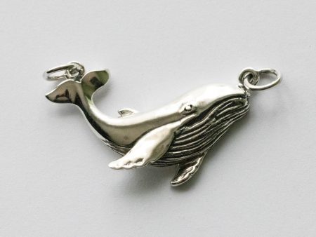 925 Sterling Silver Humpback Whale Pendant