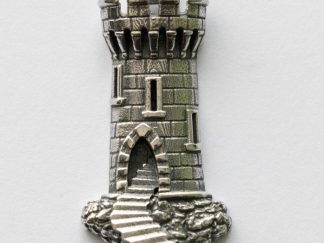 925 Sterling Silver Castle Tower Charm