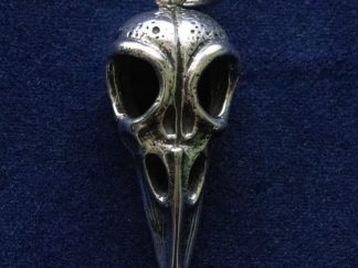 925 Sterling Silver Raven Skull Charm