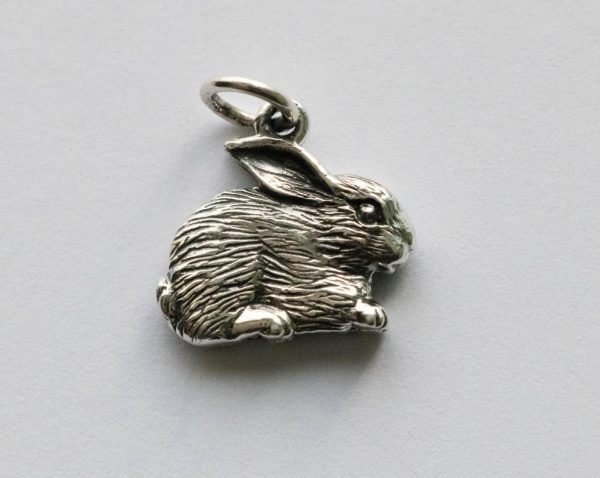 925 Sterling Silver Rabbit Charm