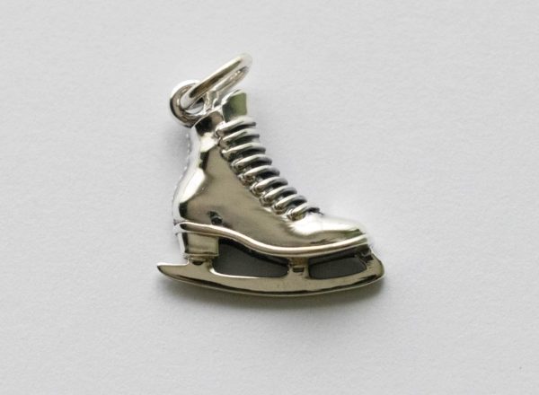 925 Sterling Silver Ice Skate Charm