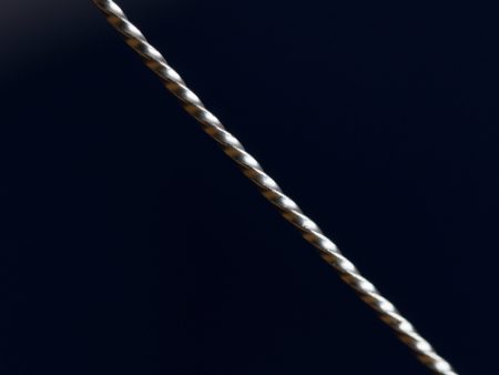 925 Sterling Silver Pattern Square Twist Wire (Half Hard) 0.8mm