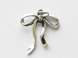 925 Sterling Silver Large Bow Charm