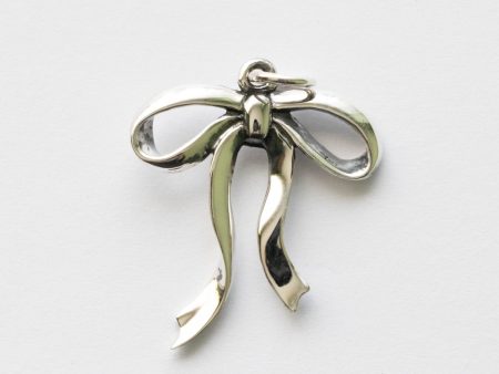 925 Sterling Silver Large Bow Charm
