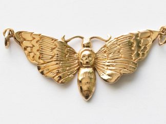 Bronze Bronze Deaths Head Moth Festoon Pendant
