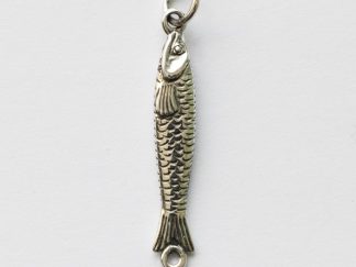 925 Sterling Silver Sardine Link Charm