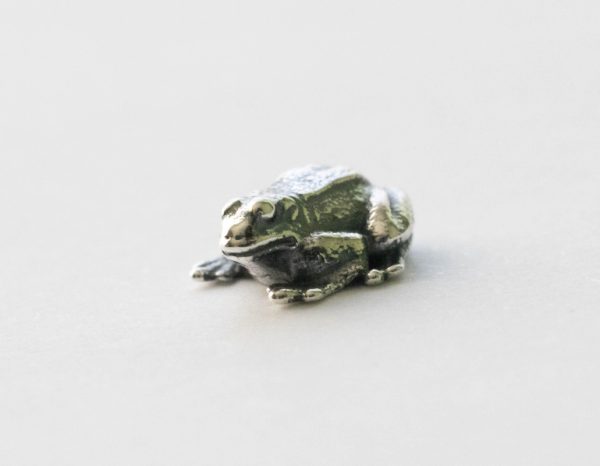 925 Sterling Silver Frog Solderable Charm