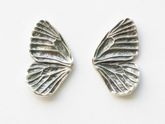 925 Sterling Silver Butterfly Wings Solderable Charm ( 1 pair)
