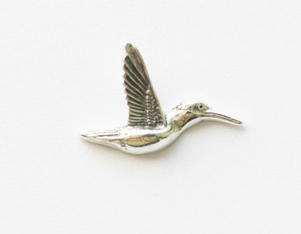 925 Sterling Silver Hummingbird Solderable Charm