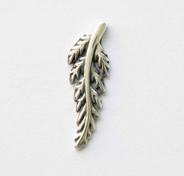 925 Sterling Silver Fern Solderable Charm