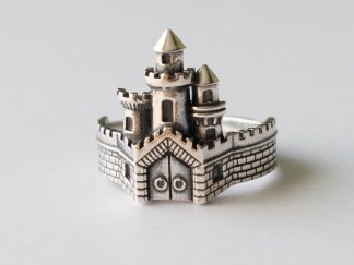 925 Sterling Silver Castle Ring