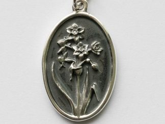925 Sterling Silver Narcissus Charm - December Birthflower