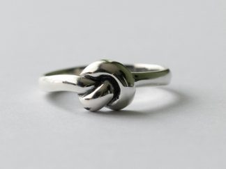 925 Sterling Silver Simple Knot Ring