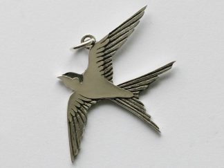 925 Sterling Silver Swallow Pendant