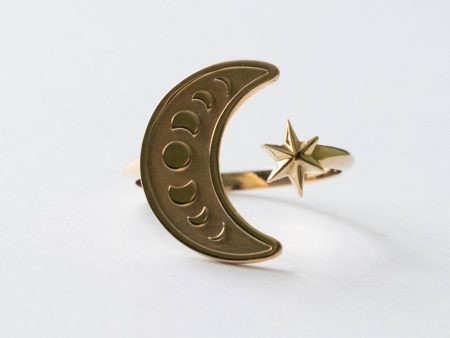 Bronze Adjustable Moon Phase Ring