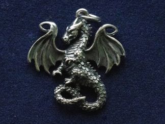 925 Sterling Silver Dragon Charm