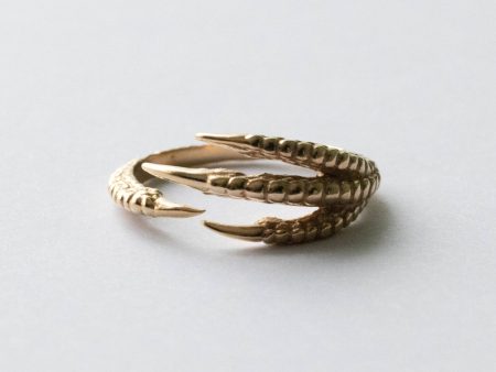 Bronze Bird Claw Adjustable Ring