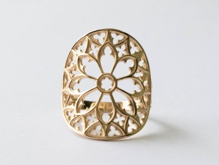 Bronze Cathedral Rose Window Ring