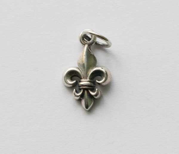 925 Sterling Silver Fleur de Lys Charm
