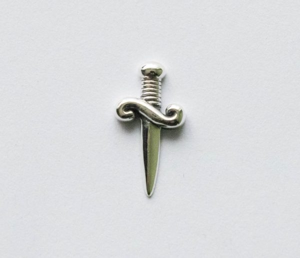 925 Sterling Silver Dagger Solderable Charm