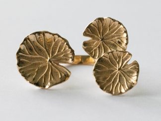 Bronze Adjustable Lily Pads Adjustable Ring