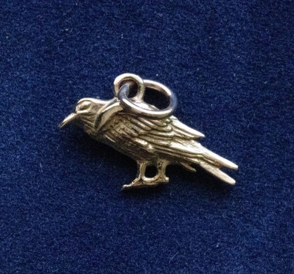 Bronze Raven Charm