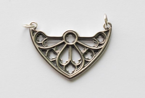 925 Sterling Silver Cathedral Rose Window Festoon