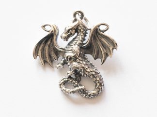 925 Sterling Silver Dragon Charm