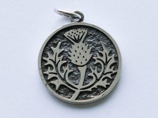 925 Sterling Silver Thistle Charm