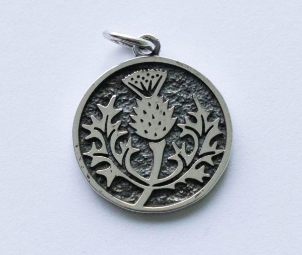 925 Sterling Silver Thistle Charm