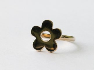 Bronze Flat Plate Daisy Ring