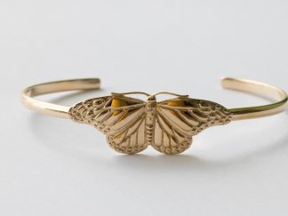 Bronze Monarch Butterfly Cuff Bracelet